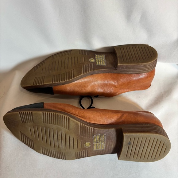 DJANGO & JULIETTE Sz 40 Kotty Leatherr Lace Up Pointy Toe Flats Loafers NEW - Picture 8 of 10